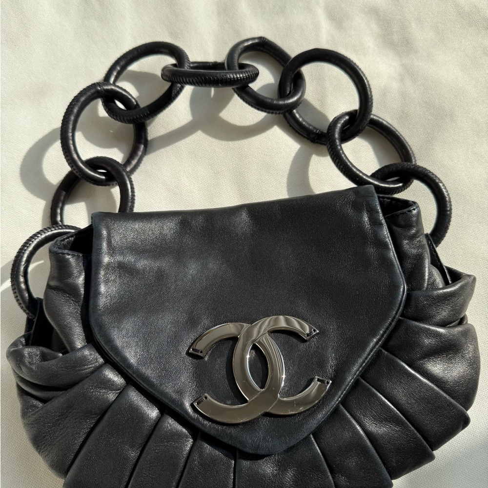 Chanel Black Leather Handbag